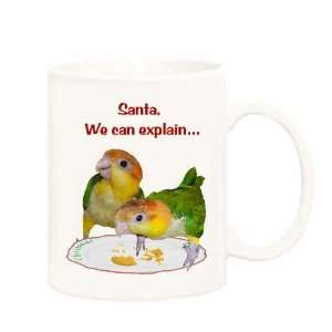  Apricot Caique Christmas Mug/Coffee Cup 