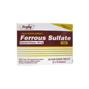  Ferrous Sulfate 160 Mg Extended Release Tablets   30 Ea 