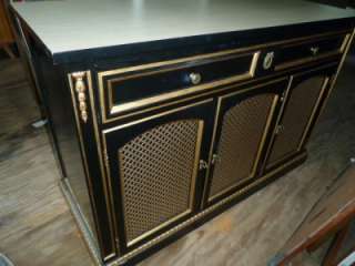   Gold Gilt Neoclassical Buffet Server Credenza Hollywood Regency  