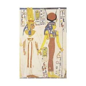  Theban Tomb Mural   Nefertiti and Isis