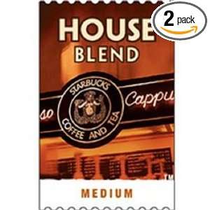 Starbucks Whole Bean Coffee, House Blend, Medium, 16 Ounce Bags (Pack 