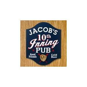  10th Inning Pub Personalized Sign