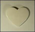 Ceramic Bisque Heart Blanks Jewelry Pendant Lot Glazed 10 pc