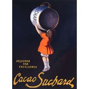   CACAO SUCHARD FRENCH LARGE VINTAGE POSTER REPRO