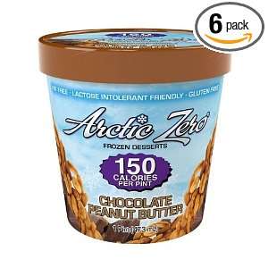 Arctic Zero Chocolate Peanut Butter 150 Calories Per Pint Frozen 