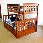 deluxe twin over full solid wood bunk bed trundle exp