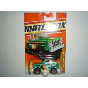  2011 Matchbox 72 Ford Bronco 4X4 Green/White #90 of 100 