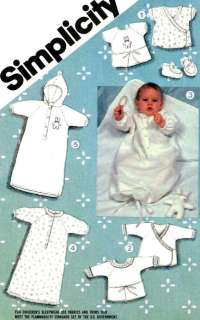 Babies LAYETTE Gown Booties Bunting Blanket TOY++ Pattern UNCUT 