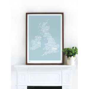  British Isles Map Print