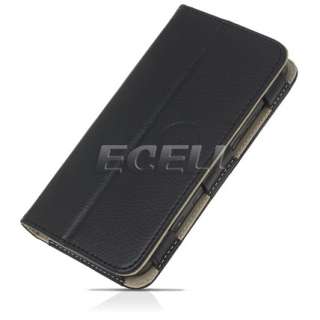  Style Range   Leather Wallet Case Stand for Dell Streak Mini 5   Black