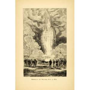   Strokkur Tourism History Art   Original Engraving