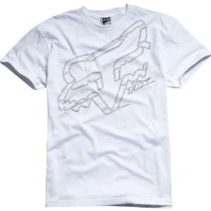 Fox Racing Stroke Mens Short Sleeve Fashion T Shirt/Tee   White / 2X 