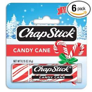  Chapstick Candy Cane, Peppermint, 0.15 Ounce (Pack of 6 