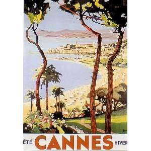  Ete Cannes Hiver    Print