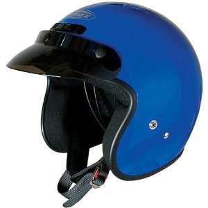  GMAX GM2 Adult Cruiser Motorcycle Helmet   Blue / Large 