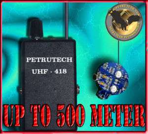 SET UHF POWERFUL PRO CRYSTAL BUG SPY 3V  6V TRANSMITTER  