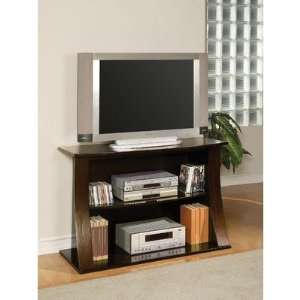  Swoop Front Bookcase 48 TV Stand in Espresso Furniture & Decor