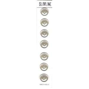  Streamline Slimline Buttons Pearl Beige 7/16   11.5 mm 