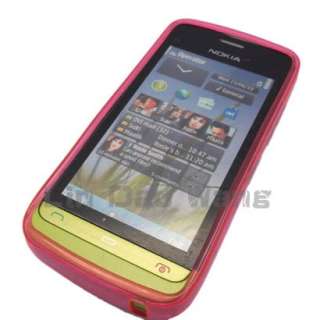 New Nokia C5 03 Soft Plastic Case Cover Pouch + Film  