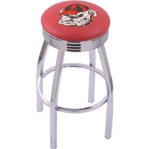  University of Georgia Steel Stool with 2.5 Ribbed Ring 