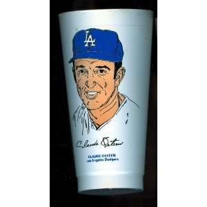  1973 Claude Osteen Los Angeles Dodgers 7 Eleven Baseball 