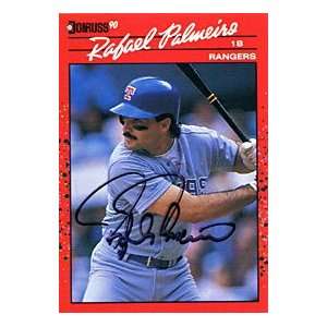  Rafael Palmeiro Autographed / Signed 1989 Donruss Card 