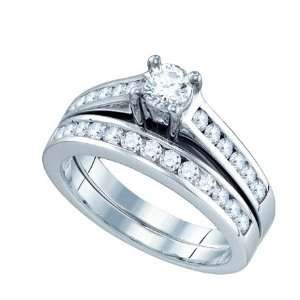  1.0 Carets Diamond Bridal 2 Ring Set with 0.33 Carets 