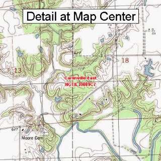  USGS Topographic Quadrangle Map   Carlinville East 