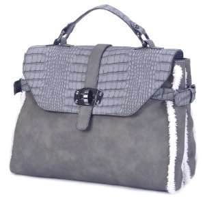  MTQ00716GR Gray Deyce Paulina Vintage Women Handbag 