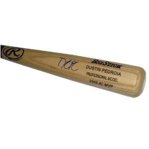  Autographed Dustin Pedroia Rawlings Engraved Bat (JSA 
