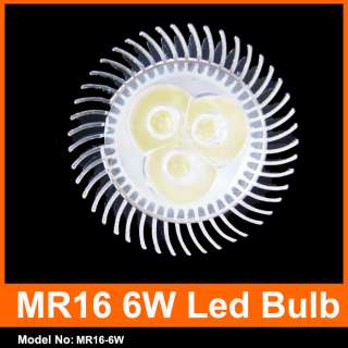 High Power 6W MR16 12V Cool White LED bulb Lamp led Spot light 