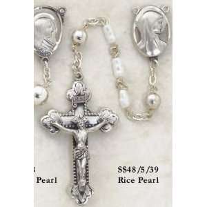  All Sterling Rice Pearl Mother of Pearl Rosary Everything 