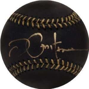  Joe Pepitone Autographed Black Leather Baseball Sports 