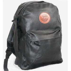  New Large Black Genuine Leather Backpack 18