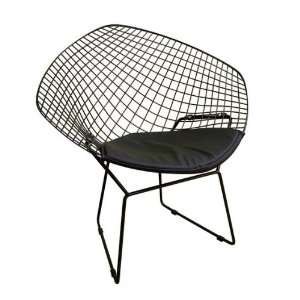    Accent Chair   Modern Style Black Diamond Finish Furniture & Decor