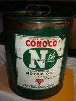 1944 Vintage Conoco Nth N th Germ Processed Gas Oil Can Oil Plates 