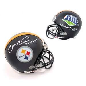   Steelers Logo and Score Replica Helmet with Super Bowl XLIII MVP