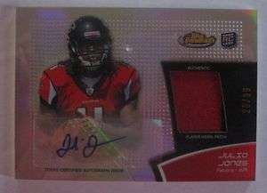   2011 Topps Finest RC Auto/2 COLOR Patch #/99 Falcons FREE SHIP  