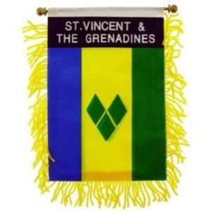  St. Vincent & The Grenadines Flag Mini Banner 3 x 5 