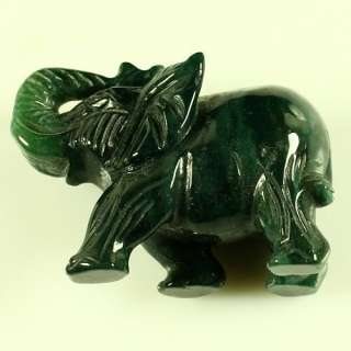 L16009 Carved Indian agate elephant figurine  