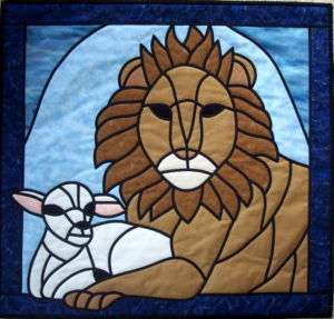 LION & LAMB ~ Stained Glass QUILT PATTERN  