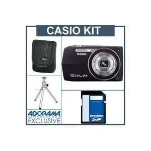 Casio Exilim Zoom EX Z2000 Digital Camera Kit   Black   with 4 GB SD 