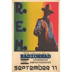  R.E.M.   Radiohead Concert Poster (1995) Starwood 