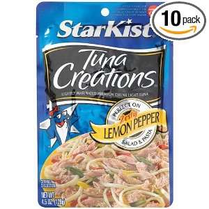 Starkist Tuna Creations, Zesty Lemon Pepper, 4.5 Ounce Pouch (Pack of 