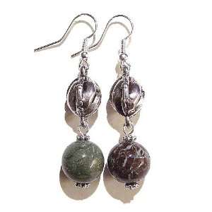  The Black Cat Jewellery Store Snake Agate & Antique Silver 