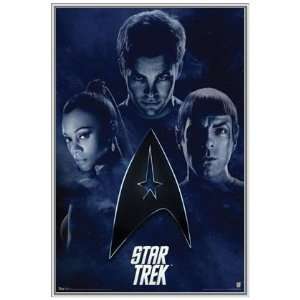  Star Trek Cast Poster in Silver Metal Frame Everything 