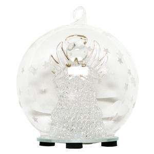   LED Glass Globe Angel Star Ornament / Centerpiece