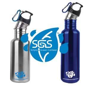  Stainless Steel Canteen Water Bottles   Set of 2 Sizes 