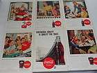 coca cola coke advertising sheets 1947 lot of 6 returns
