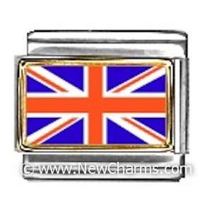  United Kingdom Photo Flag Italian Charm Bracelet Jewelry 